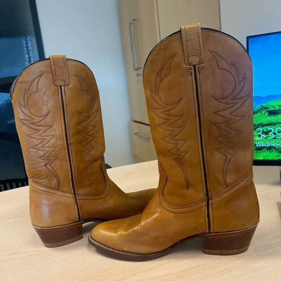 Men’s vintage Western Bullrider size 11 cowboy boots in excellent vintage cond - Picture 6 of 13
